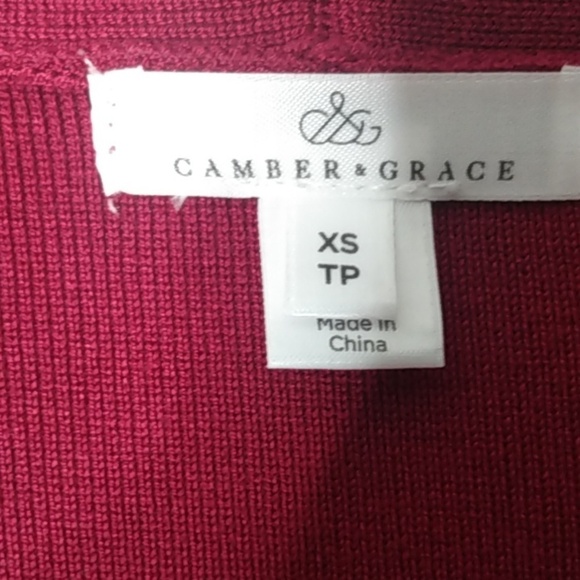 Camber & Grace long red cardigan size XS - Picture 4 of 5